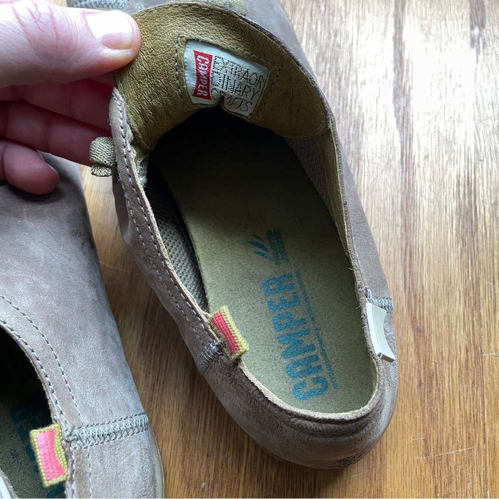 Camper Peu Alicante light brown suede lace up sneakers - Picture 6 of 8